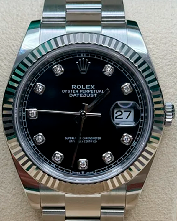 2022 Rolex Datejust 41MM Black Dial Oyster Bracelet (126334)