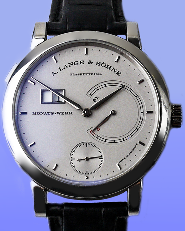 A. Lange & Söhne Saxonia 45.9MM Silver Dial Leather Strap (130.025)