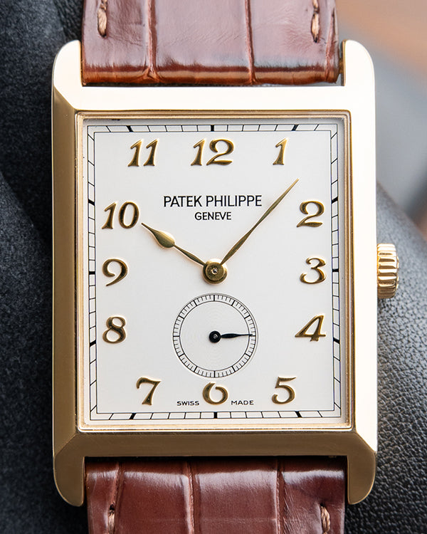 2004 Patek Philippe Gondolo 30x43MM Silver Dial Leather Strap (5109J-001)