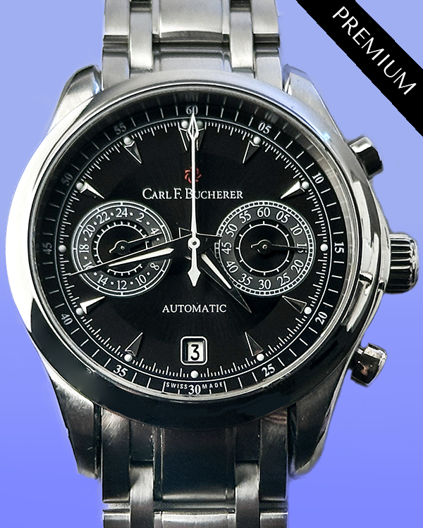 2014 Carl F. Bucherer Manero 42.5MM Black Dial Steel Bracelet (00.10910.08.33.21)