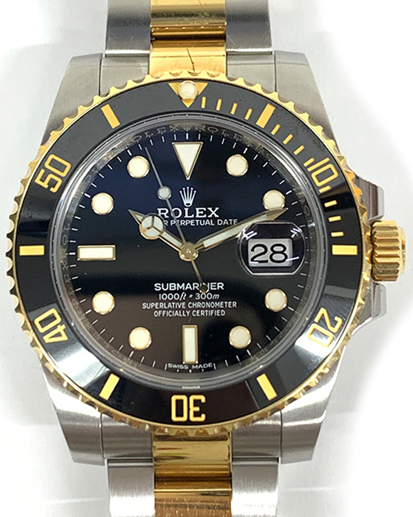 2017 Rolex Submariner Date 40MM Black Dial Two-Tone Oyster Bracelet (116613LN)