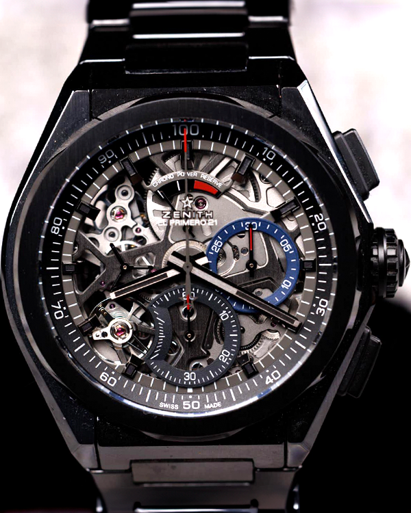 Zenith Defy El Primero 45MM Skeleton Dial Ceramic Bracelet (49.9000.9004/78.M9000)