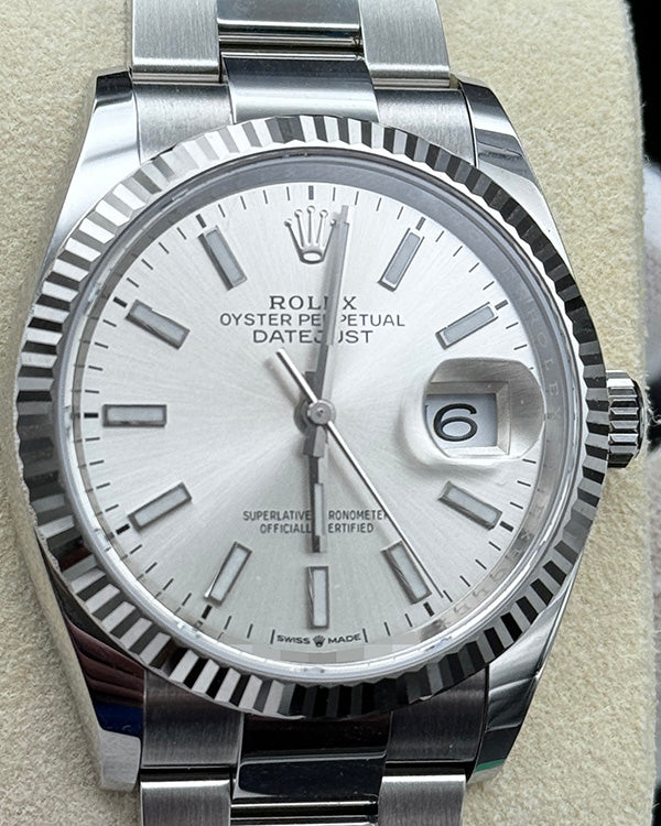 2019 Rolex Datejust 36MM Silver Dial Oyster Bracelet (126234)