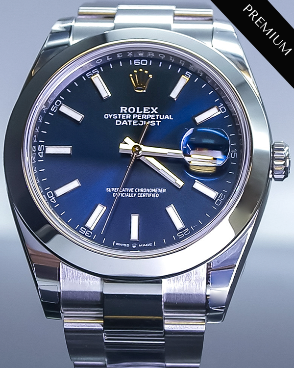 2023 Rolex Datejust 41MM Blue Stick Dial (126300)