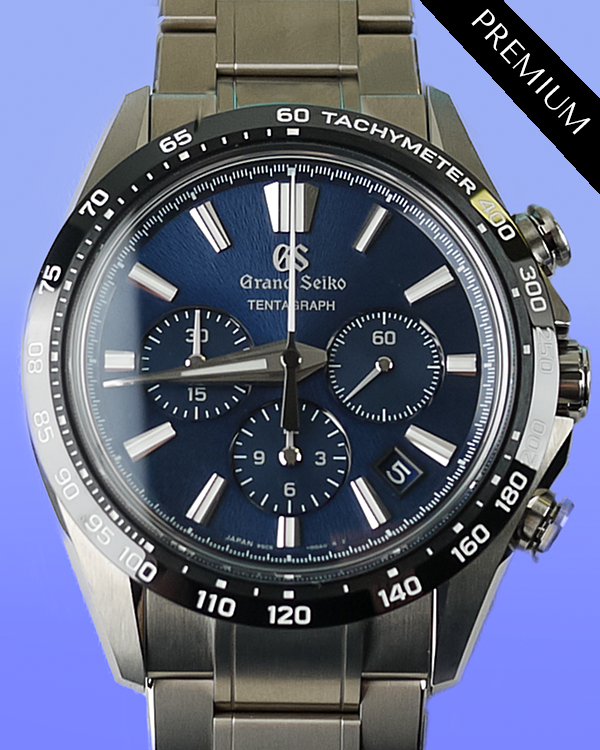 2023 Grand Seiko Evolution 9 Tentagraph 43.2MM Blue Dial Titanium Bracelet (SLGC001G)