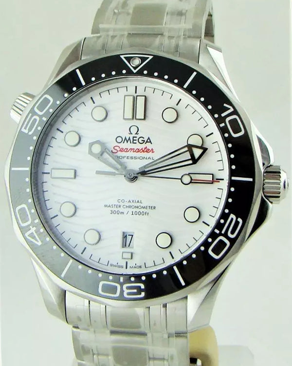 2024 Omega Seamaster Diver 300M 42MM White Dial Steel Bracelet (210.30.42.20.04.001)