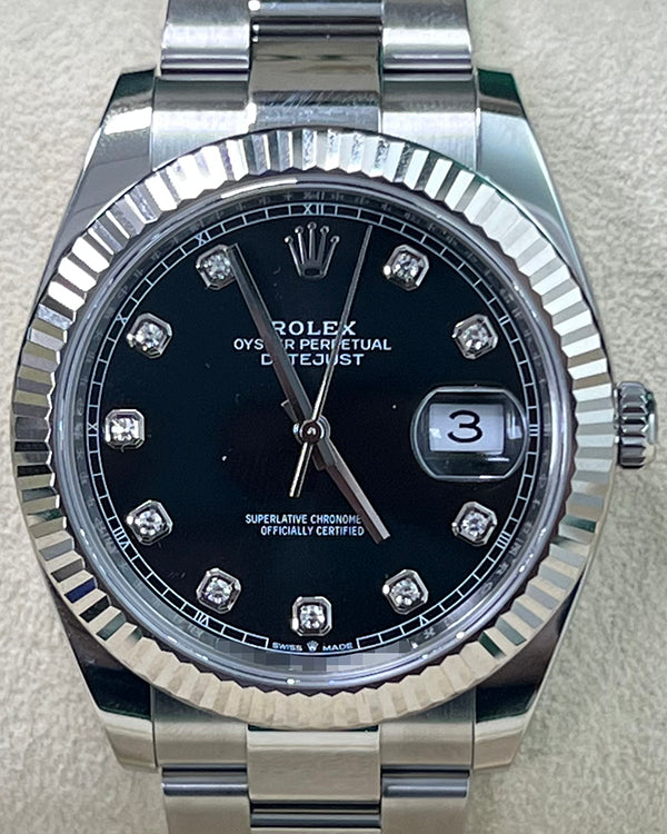 Rolex Datejust 41MM Black Dial Oyster Bracelet (126334)