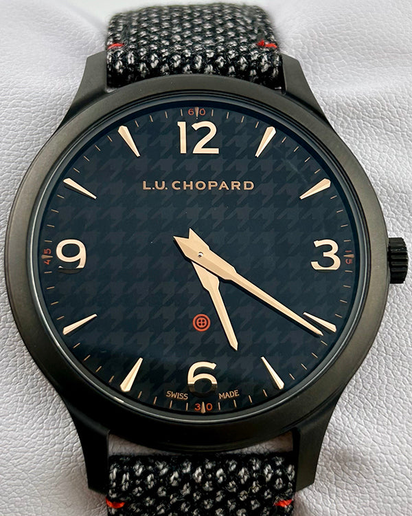 Chopard L.U.C XP II Sarto Kiton 40MM Black Dial Textile Strap (168592-3003)