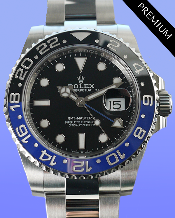 2024 Rolex GMT-Master II "Batman" 40MM Black Dial Oyster Bracelet (126710BLNR)