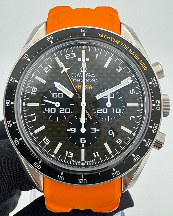 Omega Speedmaster HB-SIA "Anniversary Series" S.E. 44.25MM Carbon Fiber Dial Rubber Strap (321.92.44.52.01.003)