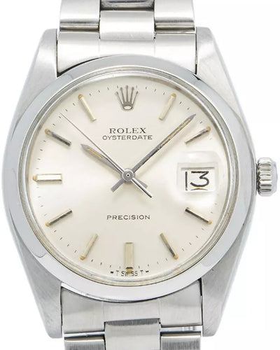 Rolex Oyster Precision 34MM Silver Dial Oyster Bracelet (6694)