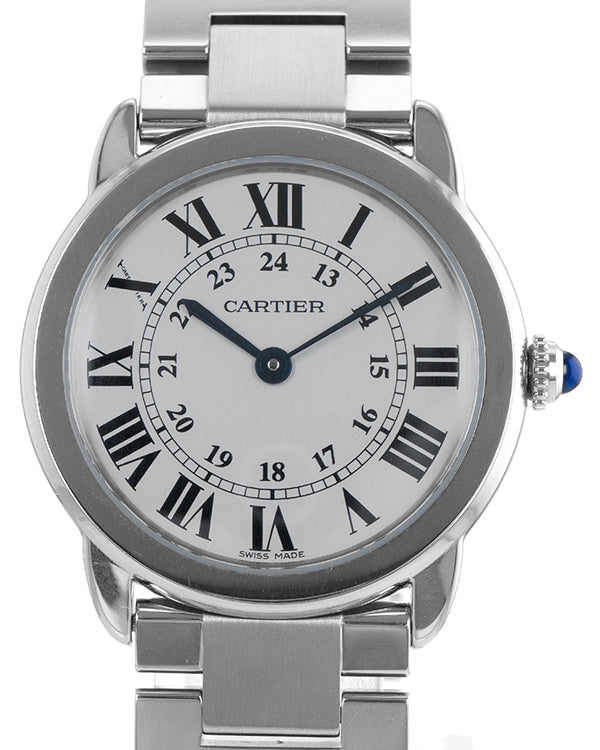 Cartier Ronde Solo De Cartier 29MM Quartz Silver Dial Steel Bracelet (W6701004)