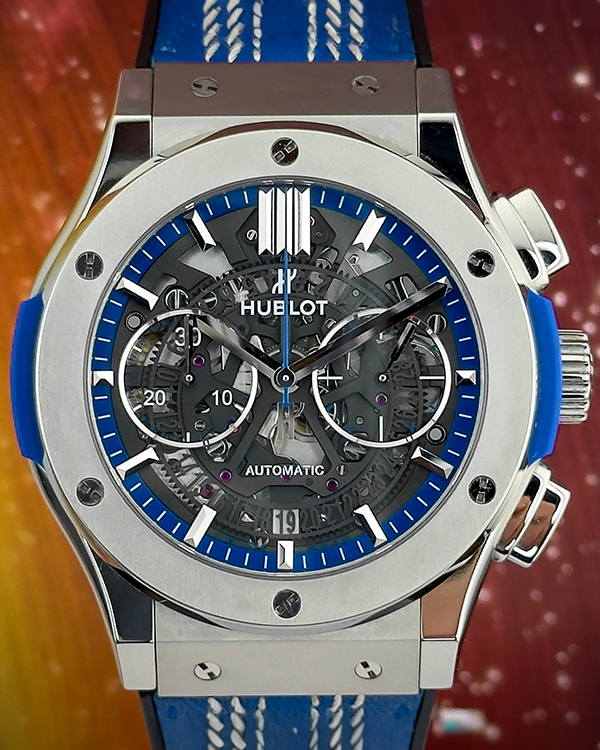 2016 Hublot Classic Fusion Aerofusion "ICC World Cup" 45MM Skeleton Dial Rubber Strap (525.NX.0129.VR.ICC16)