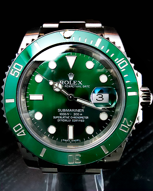 2010 (G Serial) Rolex Submariner “Hulk” 40MM Green Dial Oyster Bracelet (116610LV)