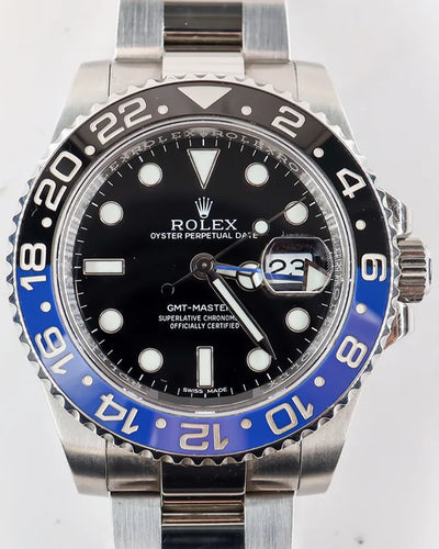 Rolex GMT-Master II "Batman" 40MM Black Dial Oyster Bracelet (116710BLNR)