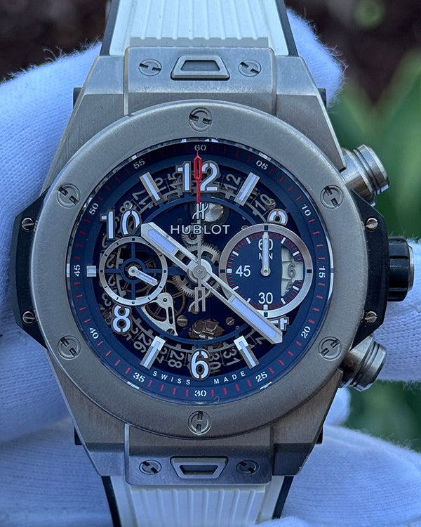 Hublot Big Bang Unico 45MM Skeleton Dial Rubber Strap (411.NX.5179.RX)