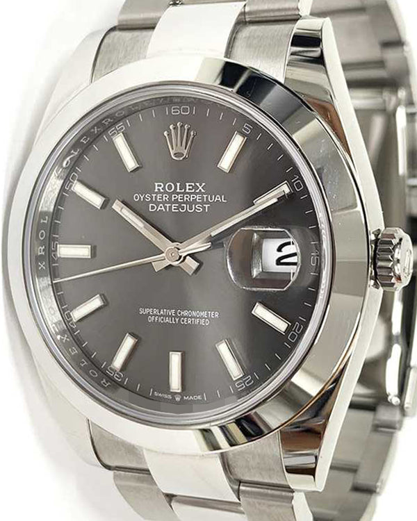 2023 Rolex Datejust 41MM Slate Dial Oyster Bracelet (126300)