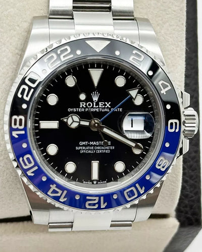 Rolex GMT-Master II "Batman" 40MM Black Dial Oyster Bracelet (126710BLNR)