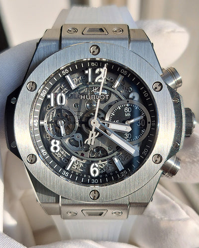 Hublot Big Bang Unico 45MM Skeleton Dial Rubber Strap (441.NX.1171.RX)