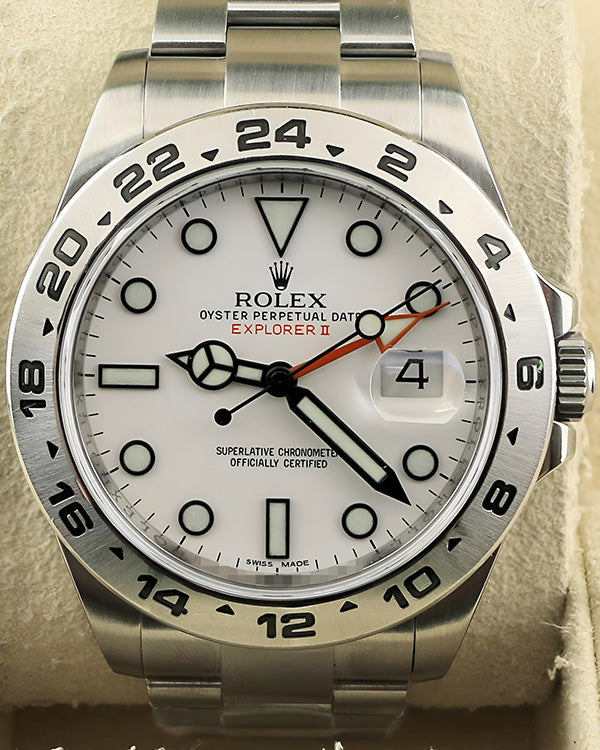 2012 Rolex Explorer II "Polar" 42MM White Dial Oyster Bracelet (216570)