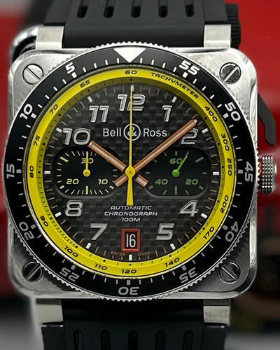 Bell & Ross BR-03-94 Chronographe Limited Edition 42MM Black Dial Rubber Strap (BR-03-94-RS19)