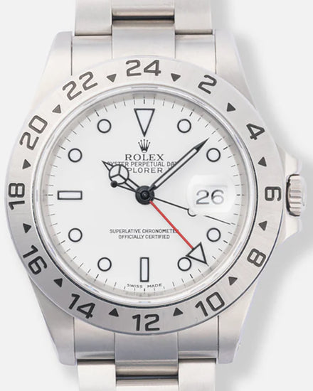 2001 Rolex Explorer II "Polar" 40MM White Dial Oyster Bracelet (16570)