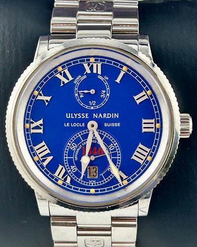 Ulysse Nardin Marine 36MM Blue Dial Steel Bracelet (263-22M-7/33GR)