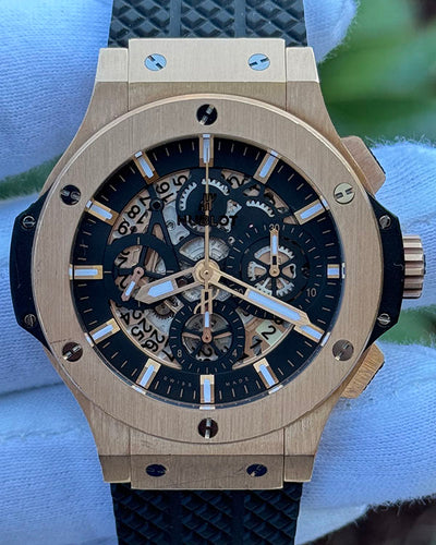 Hublot Big Bang Aero Bang 44MM Skeleton Dial Rubber Strap (311.PX.1180.GR)