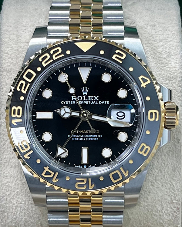 2024 Rolex GMT-Master II 40MM Black Dial Two-Tone Jubilee Bracelet (126713GRNR)