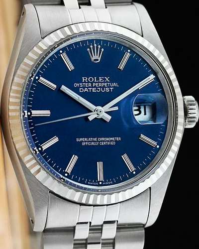 Rolex Datejust 36MM Blue Dial Aftermarket Jubilee Bracelet (16014)