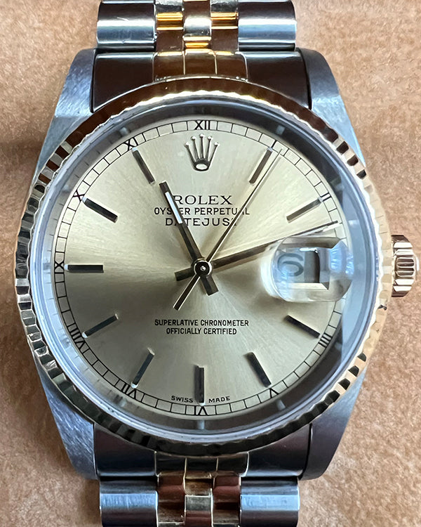 Rolex Datejust 36MM Champagne Dial Two-Tone Jubilee Bracelet (16233)