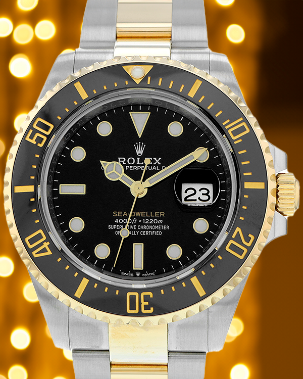 Rolex Sea-Dweller 43MM Black Dial Two-Tone Bracelet (126603)