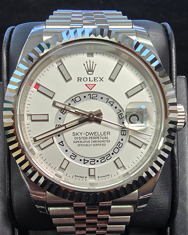 2024 Rolex Sky-Dweller 42MM White Dial Jubilee Bracelet (336934)