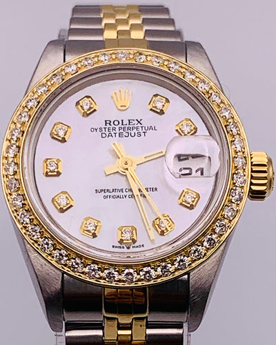 Rolex Lady-Datejust 26MM White Dial Two-Tone Jubilee Bracelet (69173)