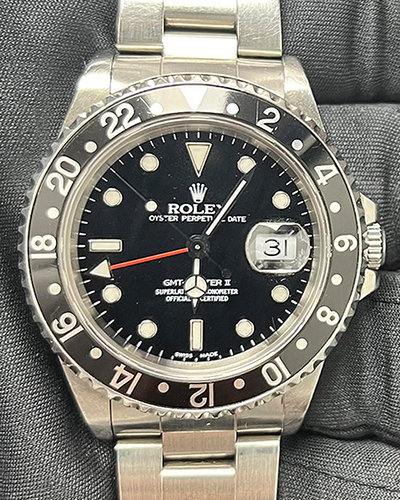 Rolex GMT-Master II 40MM Black Dial Oyster Bracelet (16710)