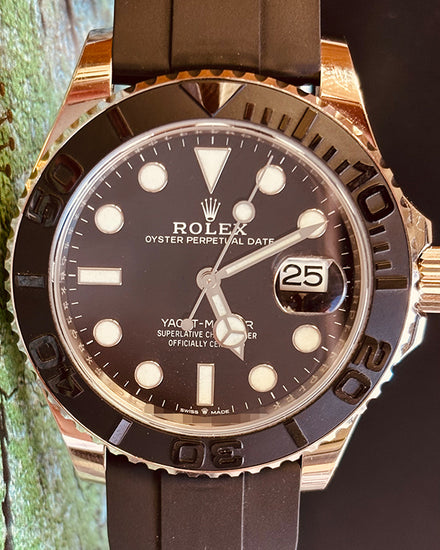 2020 Rolex Yacht-Master 42MM Black Dial Oysterflex Strap (226659)