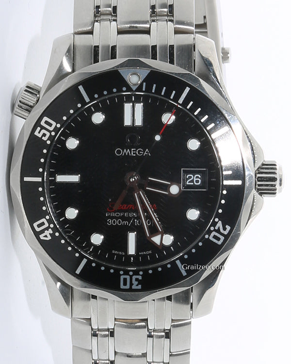 Omega Seamaster Diver 300M 36.25MM Quartz Black Dial Steel Bracelet (212.30.36.61.01.001)