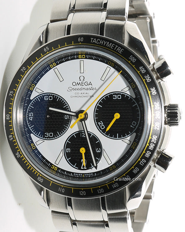 2020 Omega Speedmaster Racing "Panda" 40MM White Dial Steel Bracelet (326.30.40.50.04.001)