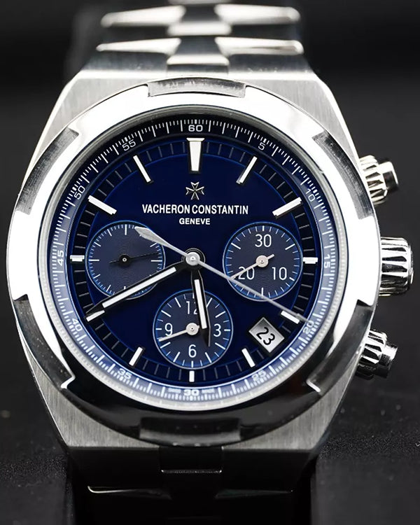 2019 Vacheron Constantin Overseas Chronograph 41MM Blue Dial Steel Bracelet (5500V/110A-B148)