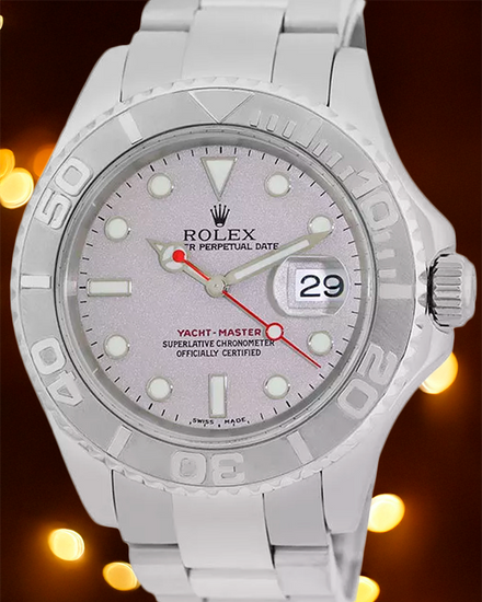 Rolex Yacht-Master 40MM Platinum Dial Oyster Bracelet (16622)