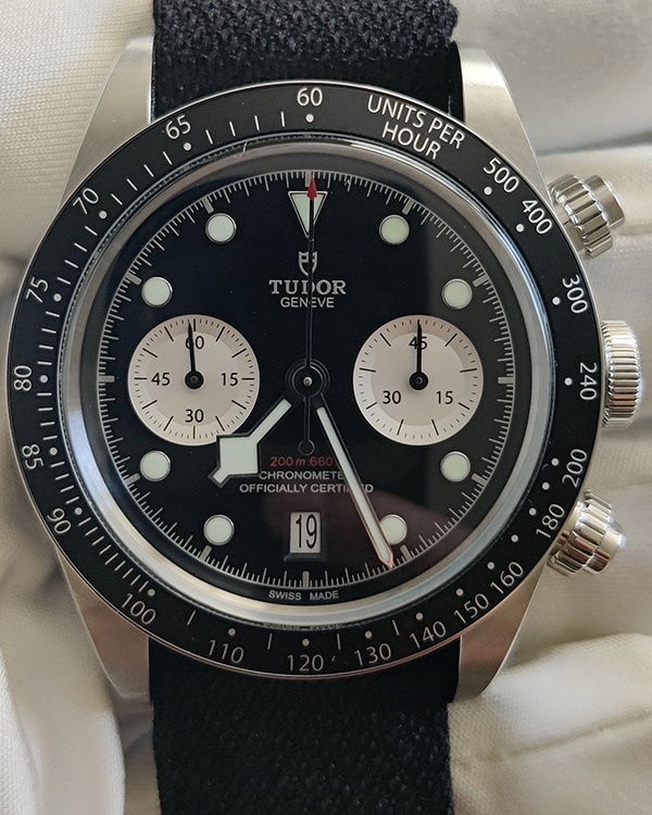 2023 Tudor Black Bay Chrono 41MM Black Dial Textile Strap (79360N)