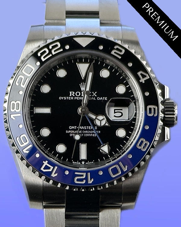 2024 Rolex GMT-Master II  "Batman" 40MM Black Dial Oyster Bracelet (126710BLNR)