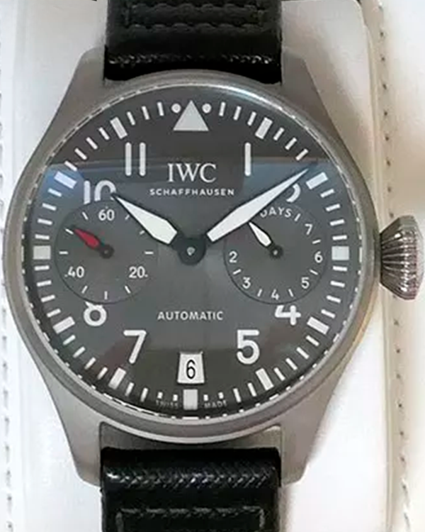 IWC Schaffhausen Big Pilot Patrouille Suisse 7 Days L.E. 46MM Grey Dial Leather Strap (IW500910)