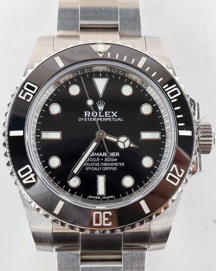 Rolex Submariner No Date 40MM Black Dial Oyster Bracelet (114060)
