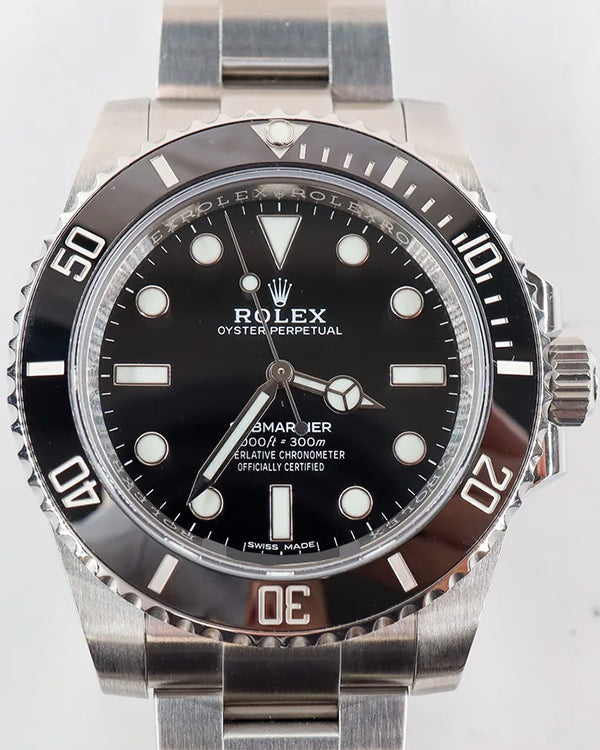 Rolex Submariner No Date 40MM Black Dial Oyster Bracelet (114060)
