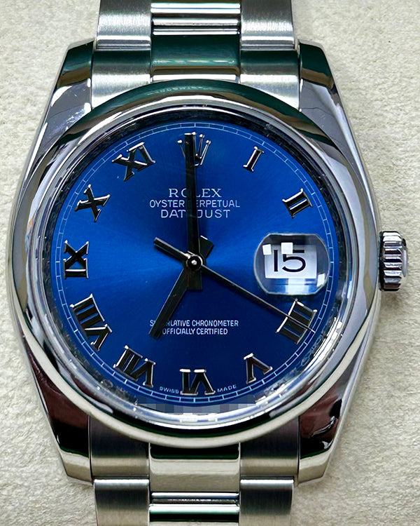 Rolex Datejust 36MM Blue Dial Oyster Bracelet (116200)