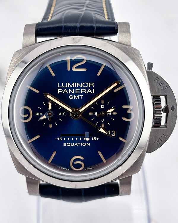 2016 Panerai Luminor Equation of Time 47MM Blue Dial Leather Strap (PAM00670)