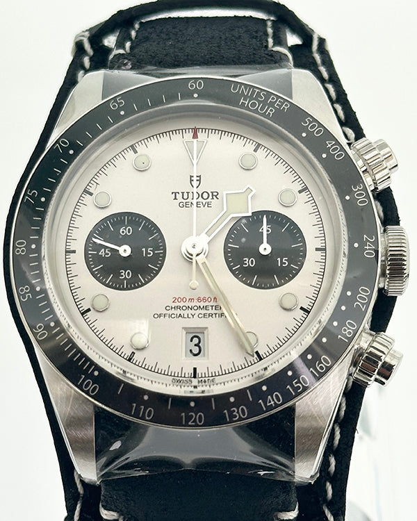 2024 Tudor Black Bay Chrono "Panda" 41MM White Dial Leather Strap (79360N)