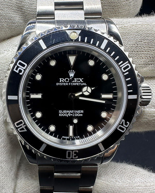 1996 (T Serial) Rolex Submariner No-Date 40MM Black Dial Oyster Bracelet (14060)