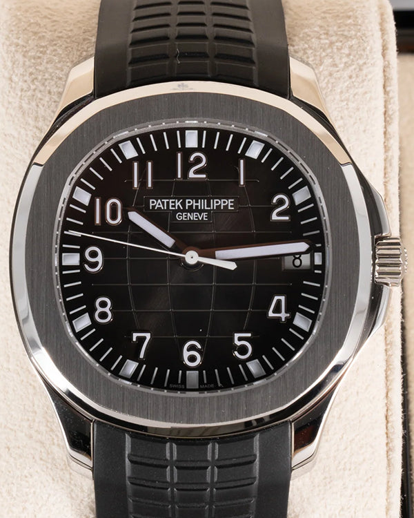 2021 Patek Philippe Aquanaut 40MM Black Dial Rubber Strap (5167/1A-001)